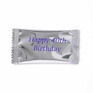 Happy 40th Birthday Sachets - per kg
